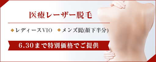 医療レーザー脱毛のサブスライド