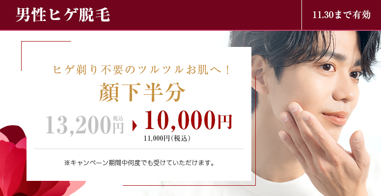 男性ヒゲ脱毛　