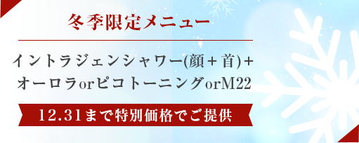 冬季限定メニューのサブスライド