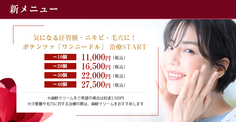 気になる汗管腫・ニキビ・毛穴に！